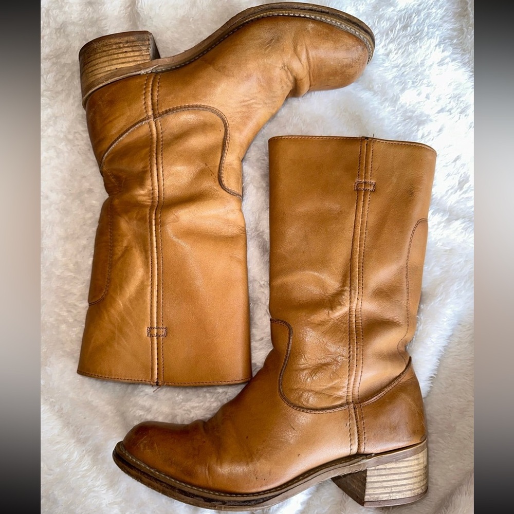 Frye style campus boots